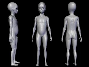 alien&iacute;genas realistas esculpem pacote 1 Modelo 3D