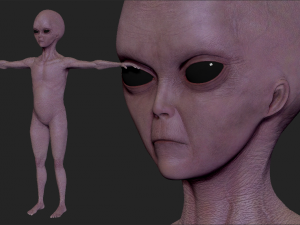 realistic aliens sculpts bundle 1 Modèle 3D