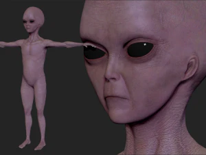 alien&iacute;genas realistas esculpem pacote 1 Modelo 3D