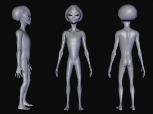 Alien&iacute;genas realistas esculpem pacote completo Modelo 3D
