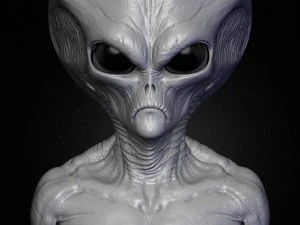 Alien&iacute;genas realistas esculpem pacote completo Modelo 3D