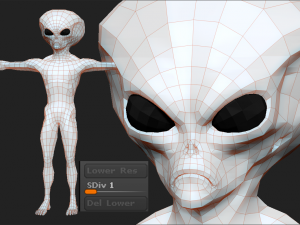 realistic aliens sculpts full pack 3D 模型