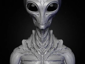 Alien&iacute;genas realistas esculpem pacote completo Modelo 3D