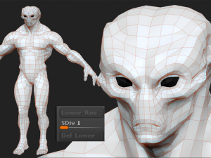 realistic aliens sculpts full pack 3D 模型