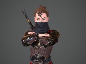 ninja nanashi Modèle 3D