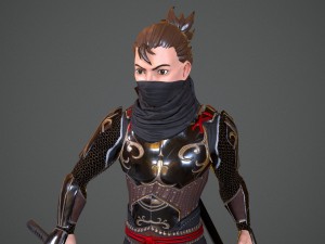 ninja nanashi Modèle 3D