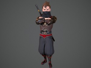ninja nanashi Modèle 3D