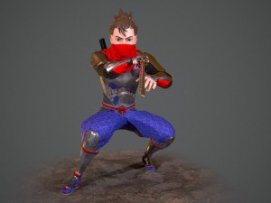 ninja nanashi Modèle 3D