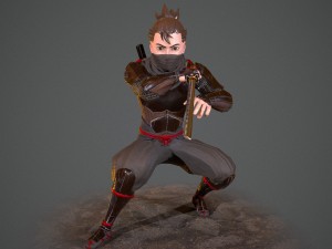ninja nanashi Modèle 3D