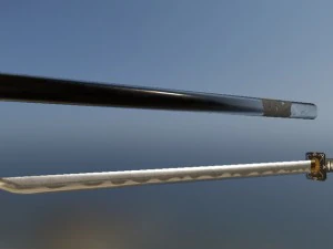 conjunto gratuito ninjato pbr Modelo 3D