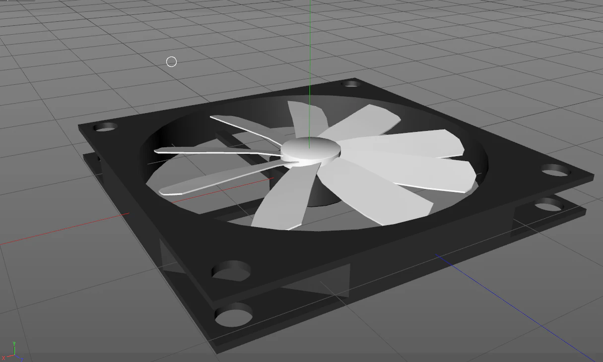 Computer cooler 3D Model .c4d .max .obj .3ds .fbx .stl .blend 