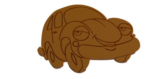 shape cookie car 3D प्रिंट मॉडल .c4d .max .obj .3ds .fbx .stl .blend 