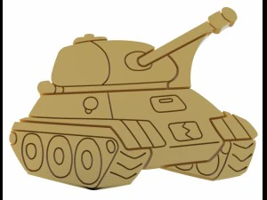 모양 쿠키 탱크 3D 프린트 모델