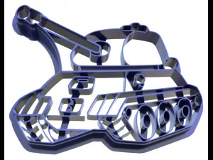 shape cookie tank 3D Print Model