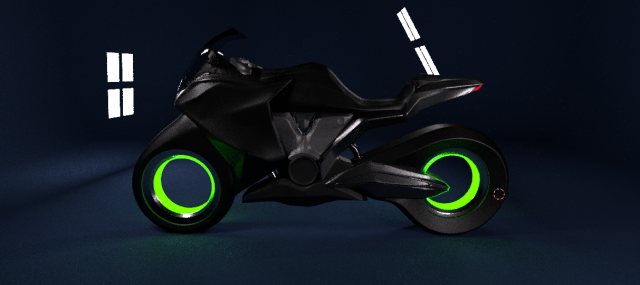 neon bike 3D Model .c4d .max .obj .3ds .fbx .stl .blend 