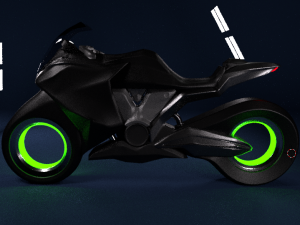 neon bike 3D Model