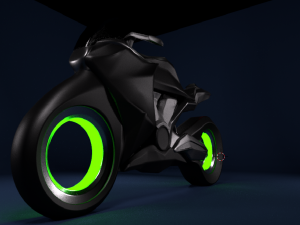 neon bike 3D Model