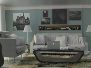 вітальня 3D Модель