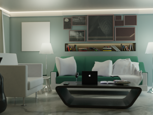 living room Model 3D