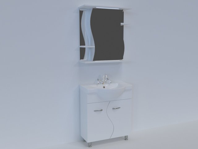 washbasin wave Modèle 3D .c4d .max .obj .3ds .fbx .stl .blend 