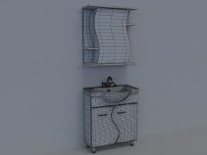 washbasin wave Modèle 3D