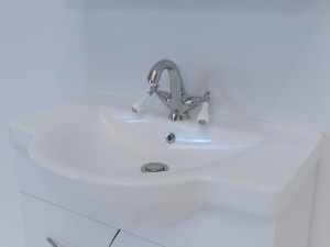 washbasin wave Modèle 3D