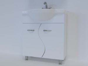 washbasin wave Modèle 3D