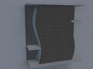 washbasin wave Modèle 3D