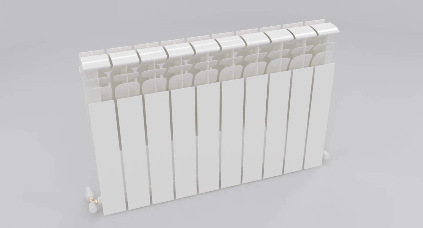 heater radiator 3D Model .c4d .max .obj .3ds .fbx .stl .blend 