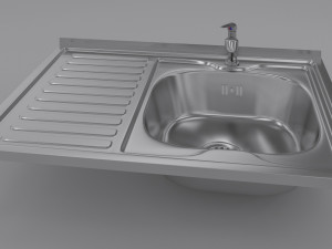 sink and fuacet Model 3D