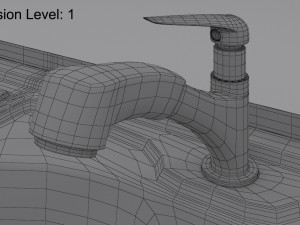 sink and fuacet Model 3D