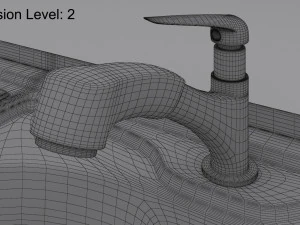sink and fuacet 3D Model