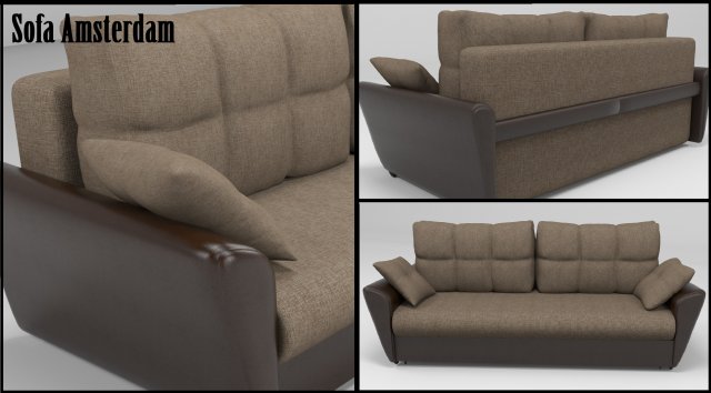 sofa amsterdam 051 3D 模型 .c4d .max .obj .3ds .fbx .stl .blend 