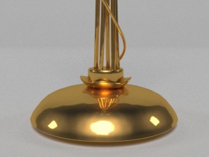 floor lamp aereo gold 711753 3D Model