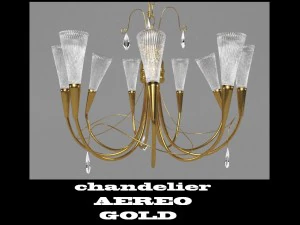 lustre aereo ouro 711093 Modelo 3D