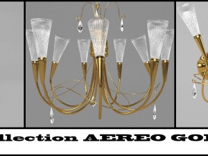 collection aereo gold 3D Model