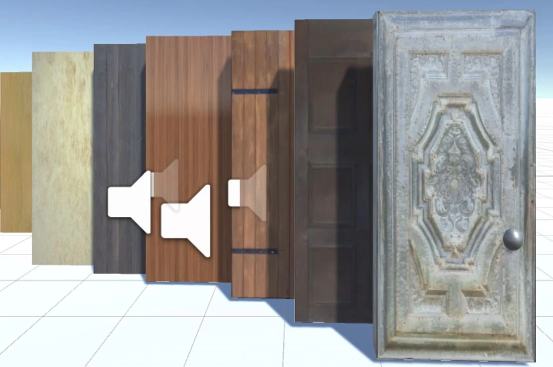 a simple door set 3D Model .c4d .max .obj .3ds .fbx .stl .blend 