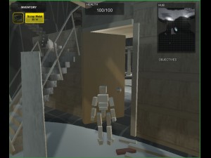 a simple door set Model 3D