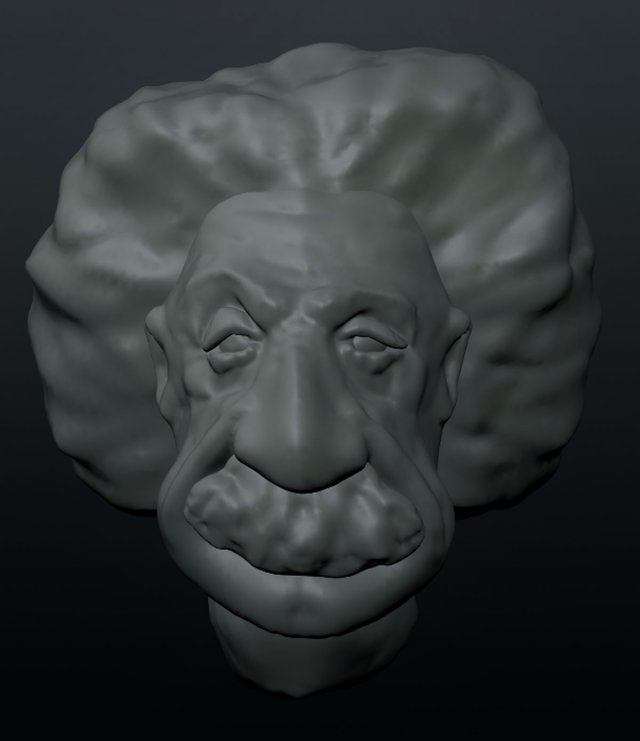 albert einsteins head 3D 打印模型 .c4d .max .obj .3ds .fbx .stl .blend 