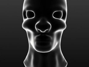 afrikanischer Kopf 3D Druckmodell