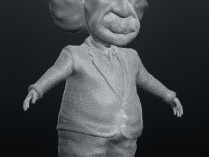 albert einstein 3Dプリントモデル