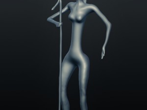 female jazz singer 3D Print Model