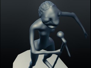 female jazz singer 3D Print Model