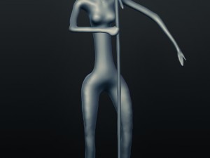 female jazz singer 3D Print Model