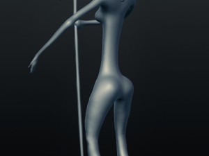 female jazz singer 3D Print Model