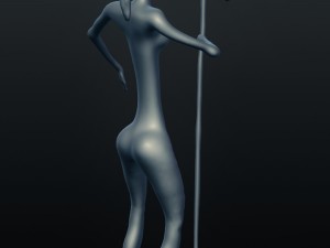 female jazz singer 3D Print Model