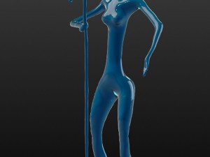female jazz singer 3D Print Model
