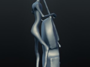 jazz double bass player Model Cetak 3D