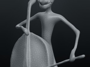 jazz double bass player Model Cetak 3D