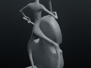 jazz double bass player Model Cetak 3D
